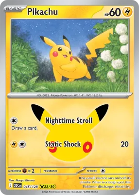 45 Pikachu 30th Celebration 2026 45 Pikachu 30th Celebration 2026