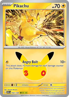 52 Pikachu 30th Celebration 2026 52 Pikachu 30th Celebration 2026