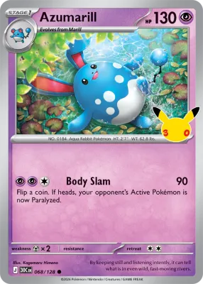 68 Azumarill 30th Celebration 2026 68 Azumarill 30th Celebration 2026