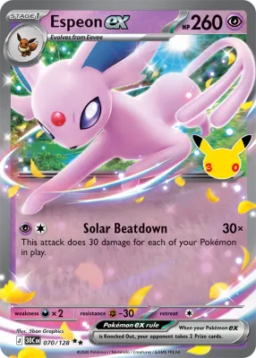 70 Espeon ex 30th Celebration 2026 70 Espeon ex 30th Celebration 2026