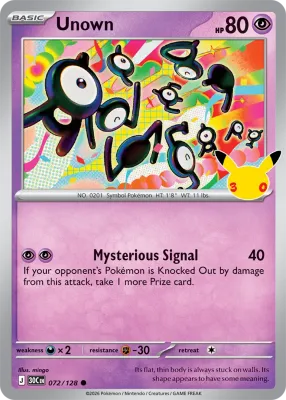72 Unown 30th Celebration 2026 72 Unown 30th Celebration 2026