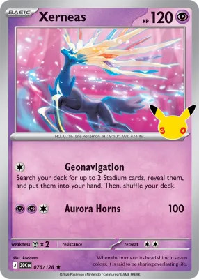 76 Xerneas 30th Celebration 2026 76 Xerneas 30th Celebration 2026