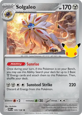 105 Solgaleo 30th Celebration 2026 105 Solgaleo 30th Celebration 2026