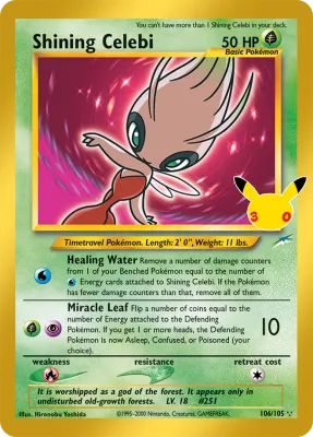 106/105 Shining Celebi 30th Celebration: Classic Collection 2026