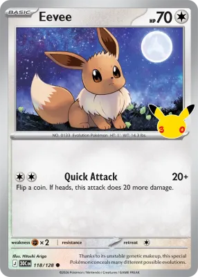 118 Eevee 30th Celebration 2026 118 Eevee 30th Celebration 2026