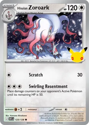 123 Hisuian Zoroark 30th Celebration 2026 123 Hisuian Zoroark 30th Celebration 2026