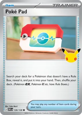 126 Poké Pad 30th Celebration 2026 126 Poké Pad 30th Celebration 2026