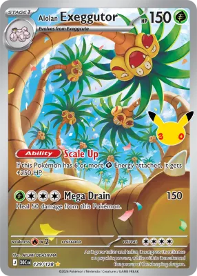 129 Alolan Exeggutor 30th Celebration 2026 129 Alolan Exeggutor 30th Celebration 2026