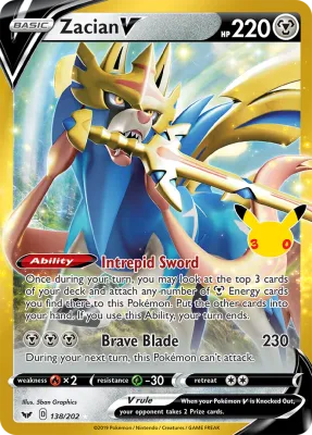 138/202 Zacian V 30th Celebration 2026 138/202 Zacian V 30th Celebration 2026