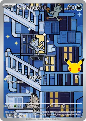 139 Alolan Meowth 30th Celebration 2026 139 Alolan Meowth 30th Celebration 2026