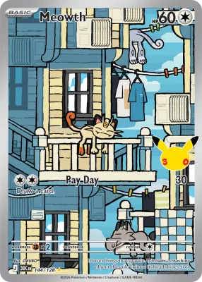 144 Meowth 30th Celebration 2026 144 Meowth 30th Celebration 2026