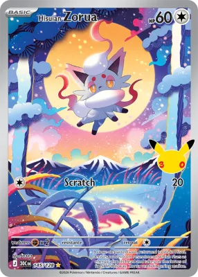 145 Hisuian Zorua 30th Celebration 2026 145 Hisuian Zorua 30th Celebration 2026
