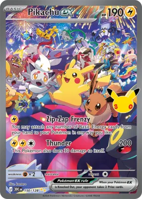 150 Pikachu ex 30th Celebration 2026 150 Pikachu ex 30th Celebration 2026