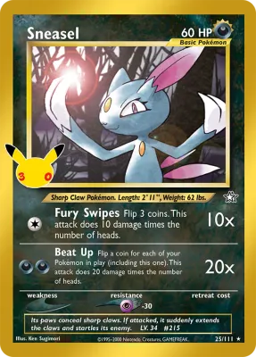 25/111 Sneasel 30th Celebration 2026 25/111 Sneasel 30th Celebration 2026