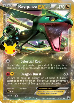 85/124 Rayquaza-EX 30th Celebration: Classic Collection 2026