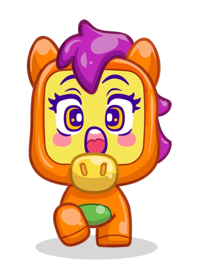 97 Lucky — Orange Moji Pops Series 2 2019