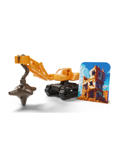 VC088 Grue de démolition orange Kinder Surprise : voitures et véhicules VC088 Grue de démolition orange Kinder Surprise : voitures et véhicules