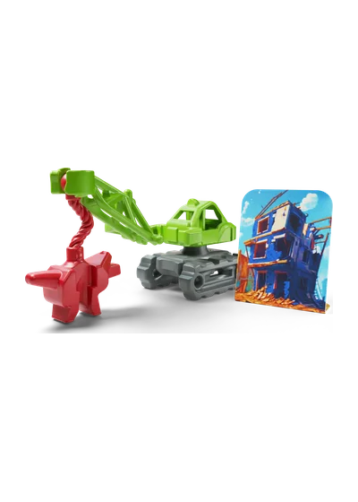 VC089 Кран для знесення зелений Kinder Сюрприз: машинки