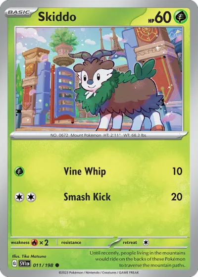 11 Skiddo Scarlet & Violet 2023