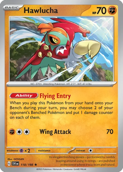 118 Hawlucha Scarlet & Violet 2023 118 Hawlucha Scarlet & Violet 2023