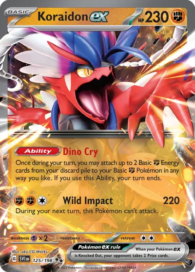 125 Koraidon ex Scarlet & Violet 2023 125 Koraidon ex Scarlet & Violet 2023