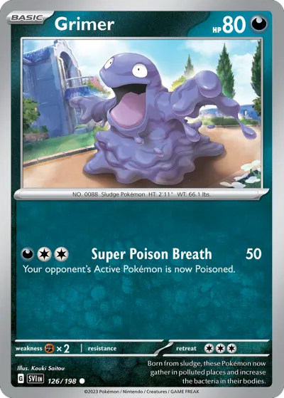 126 Grimer Scarlet & Violet 2023 126 Grimer Scarlet & Violet 2023