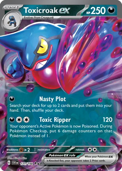 131 Toxicroak ex Scarlet & Violet 2023 131 Toxicroak ex Scarlet & Violet 2023