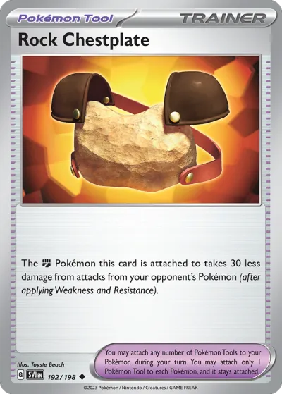 192 Rock Chestplate Scarlet & Violet 2023 192 Rock Chestplate Scarlet & Violet 2023