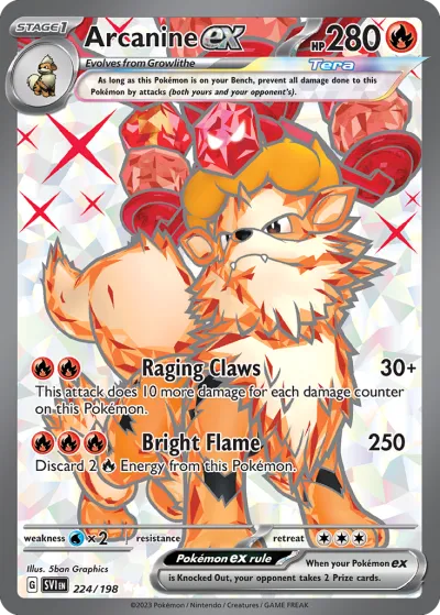 224 Arcanine ex Scarlet & Violet 2023 224 Arcanine ex Scarlet & Violet 2023
