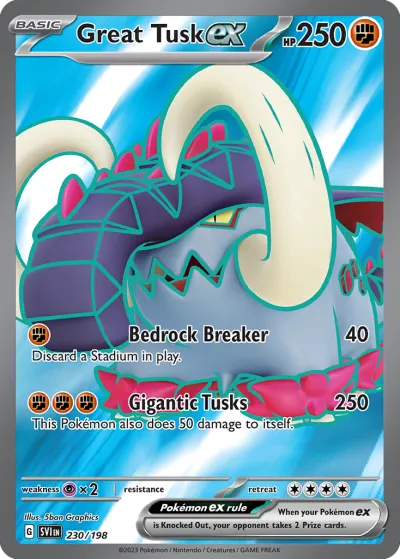 230 Great Tusk ex Scarlet & Violet 2023 230 Great Tusk ex Scarlet & Violet 2023