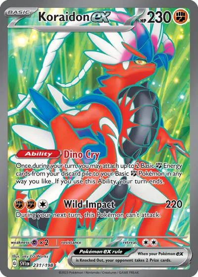 231 Koraidon ex Scarlet & Violet 2023 231 Koraidon ex Scarlet & Violet 2023