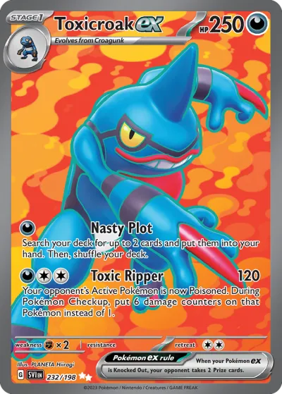 232 Toxicroak ex Scarlet & Violet 2023 232 Toxicroak ex Scarlet & Violet 2023