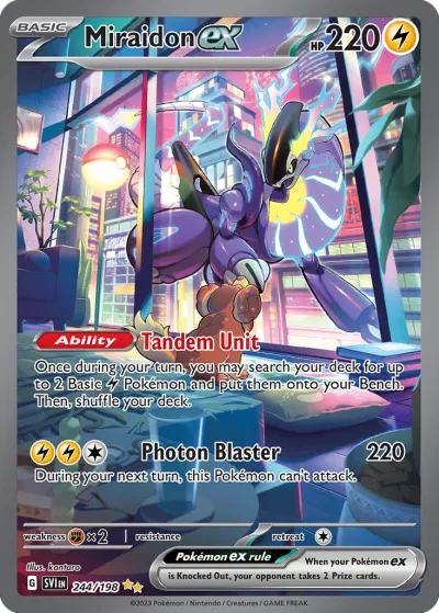 244 Miraidon ex Scarlet & Violet 2023 244 Miraidon ex Scarlet & Violet 2023