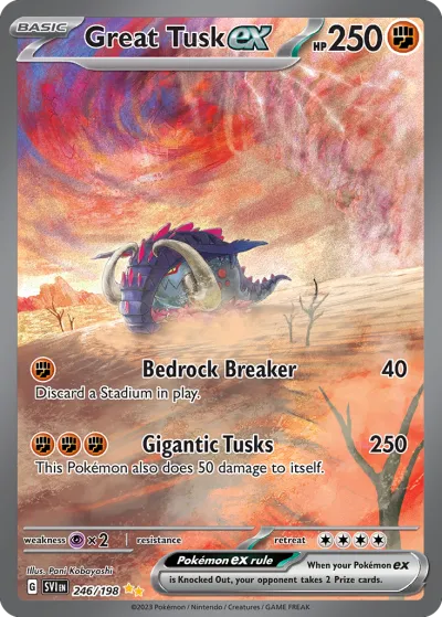 246 Great Tusk ex Scarlet & Violet 2023 246 Great Tusk ex Scarlet & Violet 2023