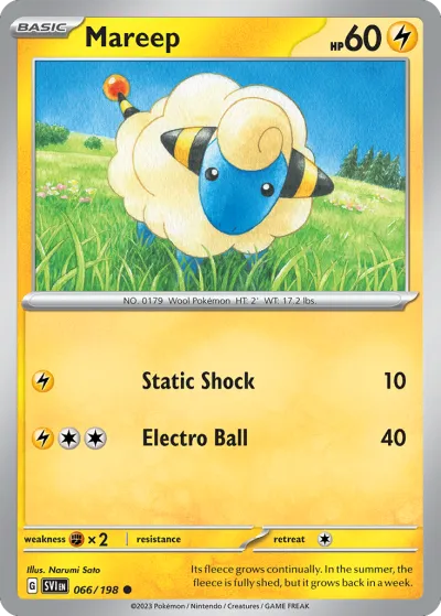 66 Mareep Scarlet & Violet 2023 66 Mareep Scarlet & Violet 2023