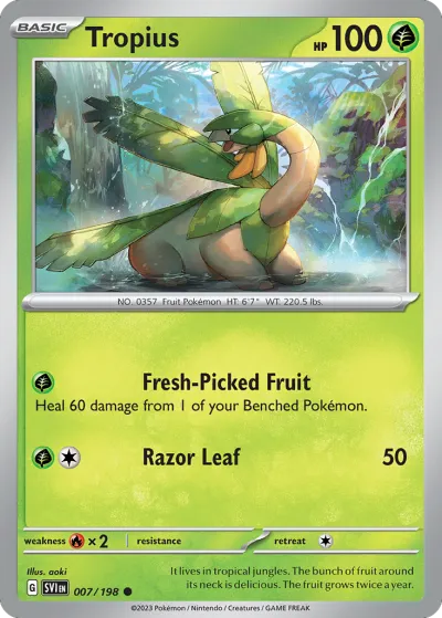 7 Tropius Scarlet & Violet 2023