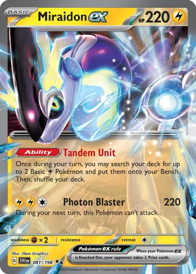 81 Miraidon ex Scarlet & Violet 2023 81 Miraidon ex Scarlet & Violet 2023