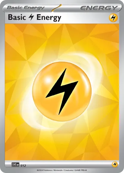 12 Basic Lightning Energy Scarlet & Violet Energies 2023