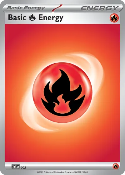 2 Basic Fire Energy Scarlet & Violet Energies 2023