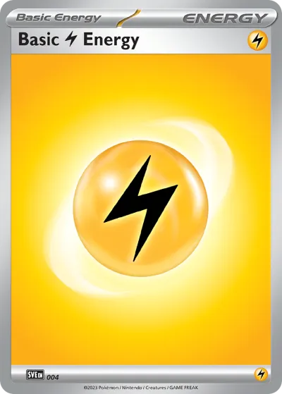 4 Basic Lightning Energy Scarlet & Violet Energies 2023