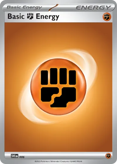 6 Basic Fighting Energy Scarlet & Violet Energies 2023