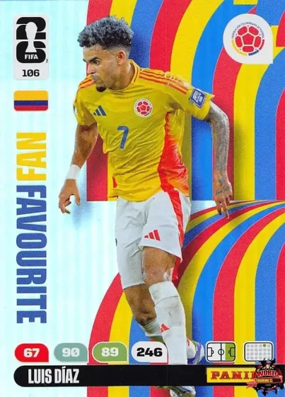 106 Luis Díaz Panini Adrenalyn XL World Cup 2026 2026 106 Luis Díaz Panini Adrenalyn XL World Cup 2026 2026