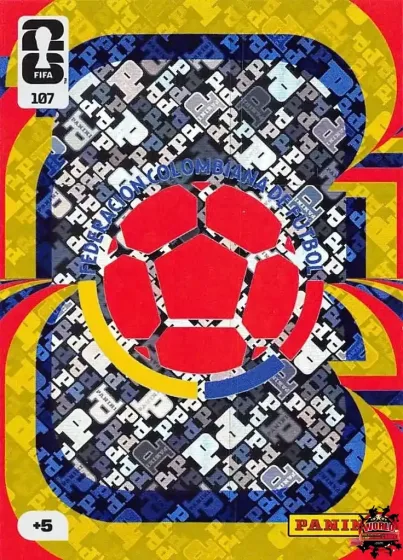 107 Колумбія — емблема Panini Adrenalyn XL World Cup 2026 2026 107 Колумбія — емблема Panini Adrenalyn XL World Cup 2026 2026