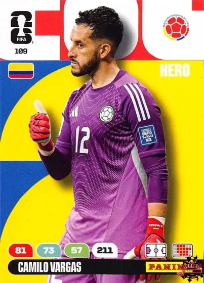 109 Camilo Vargas Panini Adrenalyn XL World Cup 2026 2026 109 Camilo Vargas Panini Adrenalyn XL World Cup 2026 2026
