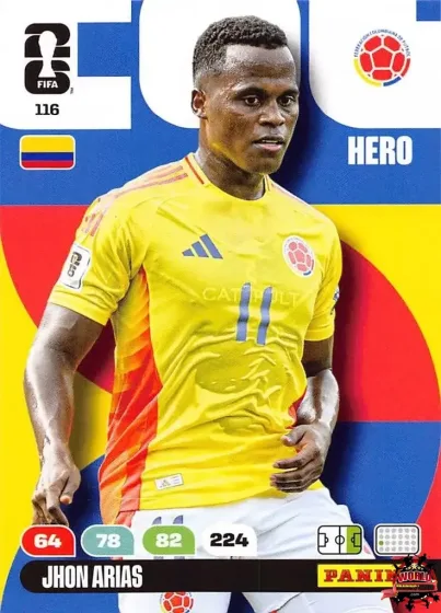 116 Jhon Arias Panini Adrenalyn XL World Cup 2026 2026 116 Jhon Arias Panini Adrenalyn XL World Cup 2026 2026