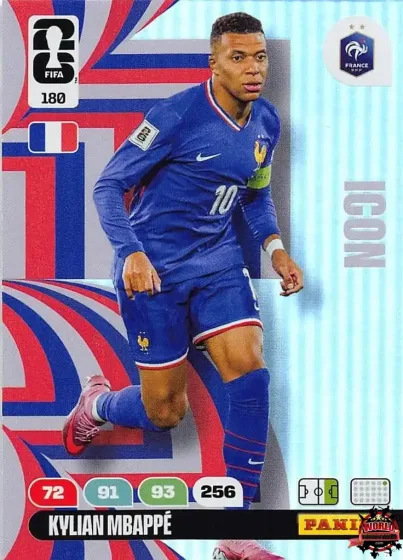 180 Kylian Mbappé Panini Adrenalyn XL World Cup 2026 2026 180 Kylian Mbappé Panini Adrenalyn XL World Cup 2026 2026