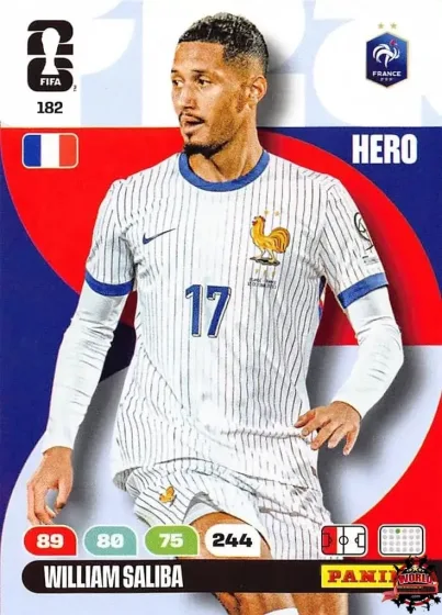 182 William Saliba Panini Adrenalyn XL World Cup 2026 2026 182 William Saliba Panini Adrenalyn XL World Cup 2026 2026