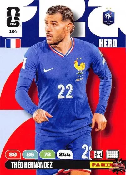 184 Théo Hernández Panini Adrenalyn XL World Cup 2026 2026 184 Théo Hernández Panini Adrenalyn XL World Cup 2026 2026
