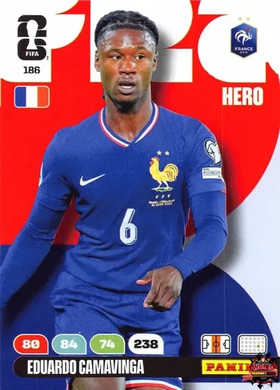 186 Eduardo Camavinga Panini Adrenalyn XL World Cup 2026 2026 186 Eduardo Camavinga Panini Adrenalyn XL World Cup 2026 2026