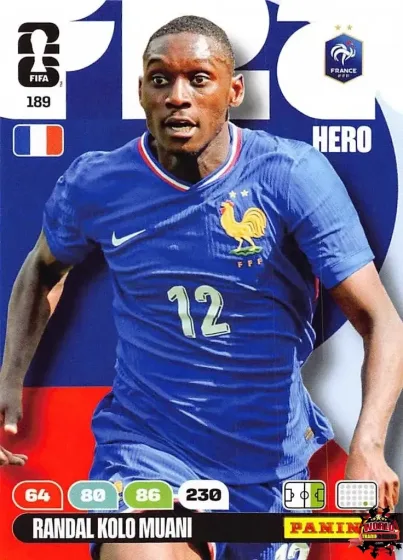 189 Randal Kolo Muani Panini Adrenalyn XL World Cup 2026 2026 189 Randal Kolo Muani Panini Adrenalyn XL World Cup 2026 2026